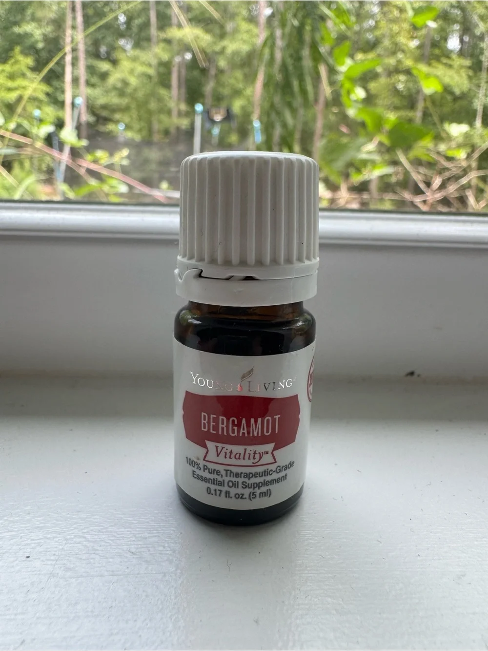 Young Living Bergamot Vitality Oil - White Cap, Brown Bottle, Red Label